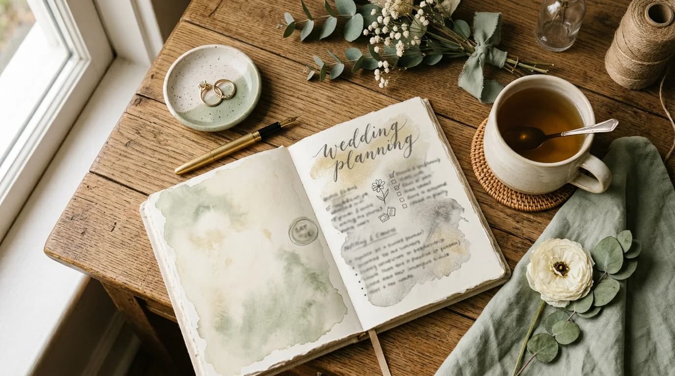 The Ultimate 12-Month Wedding Planning Checklist & Timeline cover